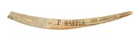 Lot 136 - Ø  A 19TH-CENTURY SAILOR'S SCRIMSHAW-WORKED...