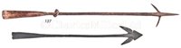 Lot 137 - TWO EARLY 19TH-CENTURY IRON HARPOONS<br/>with...
