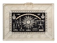 Lot 150 - A SET OF THREE MODERN KNOTWORK DISPLAYS<br/>each...