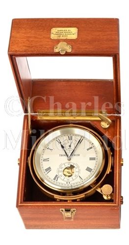 Lot 174 - AN 8-DAY MARINE CHRONOMETER BY THOMAS MERCER...