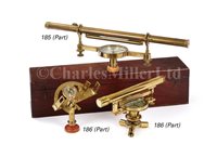 Lot 186 - AN EARLY 19TH-CENTURY SURVEYOR'S COMPASS AND...