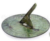 Lot 208 - A BRASS SUNDIAL BY J. GILBERT, LONDON,...
