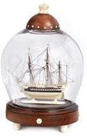 Lot 233 - A MINIATURE BONE PRISONER-OF-WAR-STYLE MODEL...