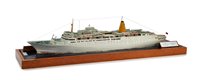 Lot 242 - A TRAVEL AGENT'S WATERLINE MODEL FOR THE...