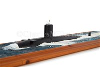Lot 259 - A WATERLINE MODEL OF H.M. SUBMARINE CONQUEROR...