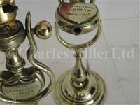 Lot 32 - A PAIR OF ELECTRIC GIMBAL LIGHTS FROM THE H.M. ROYAL YACHT ALBERTA, CIRCA 1900