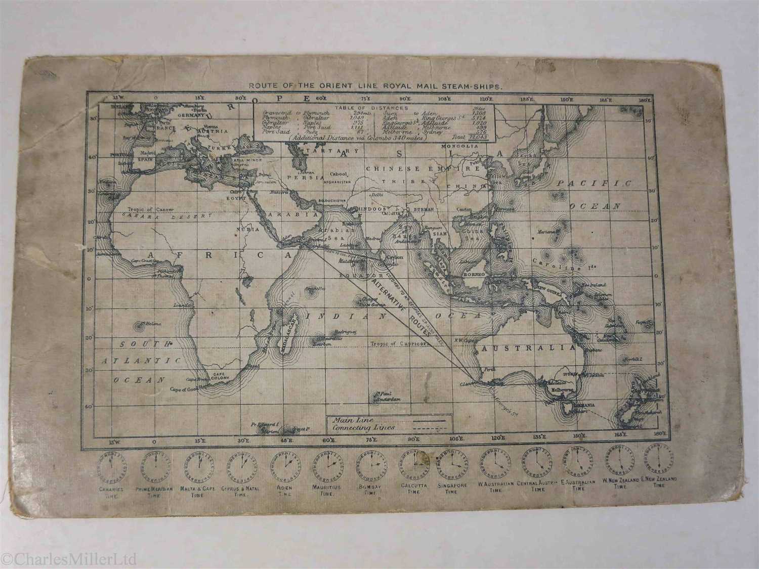 Lot 78 - ORIENT LINE: PASSENGER LIST FOR THE R.M.S. LUSITANIA, 14TH AUGUST 1891