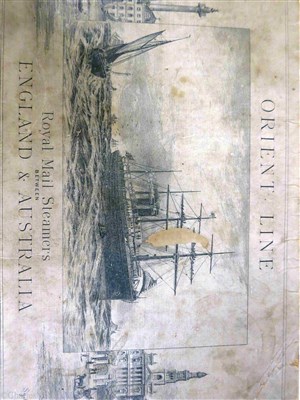 Lot 78 - ORIENT LINE: PASSENGER LIST FOR THE R.M.S. LUSITANIA, 14TH AUGUST 1891