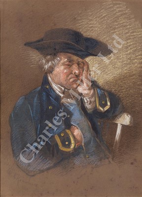 Lot 79 - WILLIAM HENRY KEARNEY (BRITISH, 1800-1858) Two studies of Greenwich Pensioners circa 1820