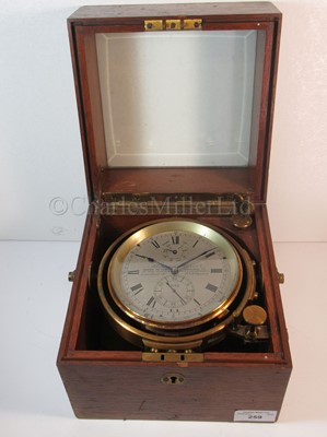 Lot 259 - A TWO-DAY MARINE CHRONOMETER BY THOMAS MERCER, LONDON & ST ALBANS, CIRCA 1921