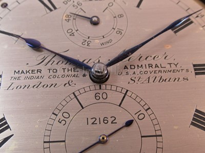 Lot 259 - A TWO-DAY MARINE CHRONOMETER BY THOMAS MERCER, LONDON & ST ALBANS, CIRCA 1921