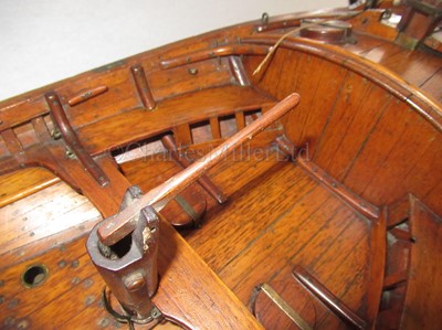 Lot 12 - AN HISTORICALLY INTERESTING LUGGER LIFEBOAT MODEL BUILT BY H. TWYMAN FOR THE INTERNATIONAL EXHIBITION, LONDON, 1862