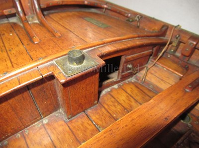 Lot 12 - AN HISTORICALLY INTERESTING LUGGER LIFEBOAT MODEL BUILT BY H. TWYMAN FOR THE INTERNATIONAL EXHIBITION, LONDON, 1862