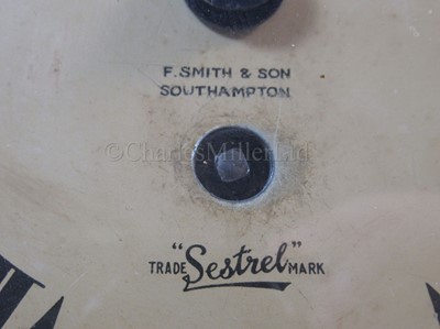 Lot 187 - A BULKHEAD SHP'S CLOCK, BELIEVED TO BE FROM R.M.S. MAURETANIA (1906) AND PRESENTED 1950