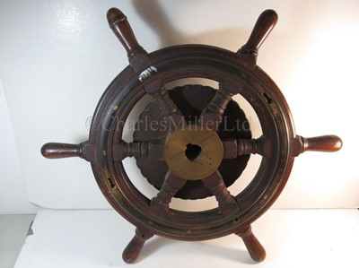 Lot 187 - A BULKHEAD SHP'S CLOCK, BELIEVED TO BE FROM R.M.S. MAURETANIA (1906) AND PRESENTED 1950