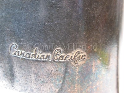 Lot 30 - A Canadian Pacific plated milk jug