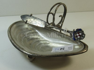 Lot 32 - A Canadian Pacific Steamship Lines souvenir butter dish, from C.P.S. 'Melita'