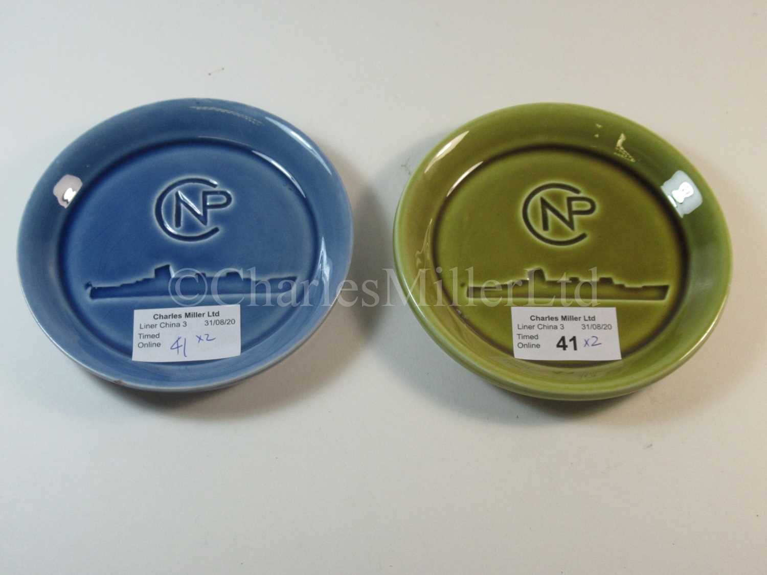 Lot 41 - Two Cie De Navigation Paquet pin trays