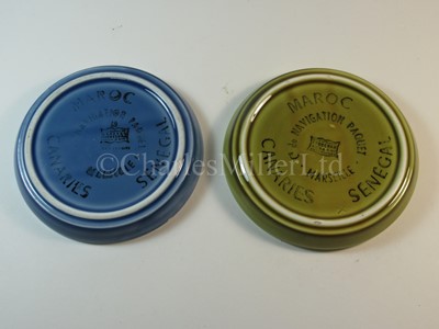 Lot 41 - Two Cie De Navigation Paquet pin trays
