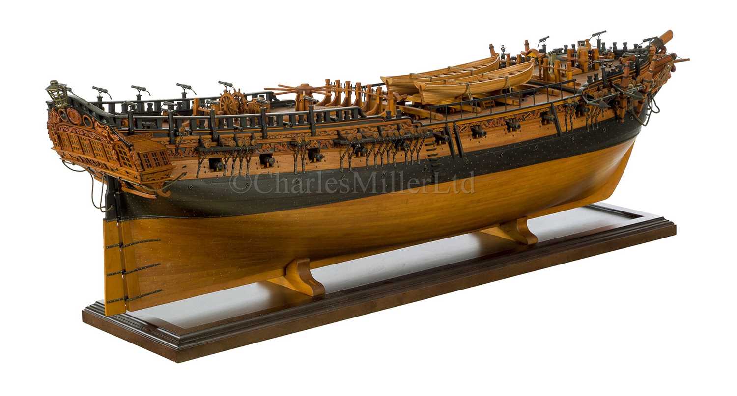 Lot 106 - A VERY FINE 1:36 SCALE ADMIRALTY BOARD STYLE MODEL FOR THE SIXTH RATE 28-GUN SHIP SIREN [1773]