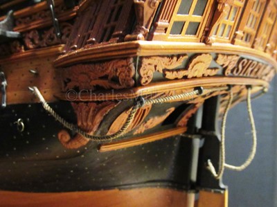 Lot 106 - A VERY FINE 1:36 SCALE ADMIRALTY BOARD STYLE MODEL FOR THE SIXTH RATE 28-GUN SHIP SIREN [1773]