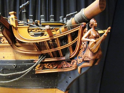 Lot 106 - A VERY FINE 1:36 SCALE ADMIRALTY BOARD STYLE MODEL FOR THE SIXTH RATE 28-GUN SHIP SIREN [1773]