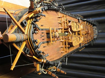 Lot 106 - A VERY FINE 1:36 SCALE ADMIRALTY BOARD STYLE MODEL FOR THE SIXTH RATE 28-GUN SHIP SIREN [1773]