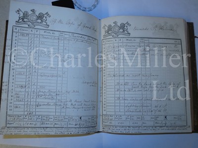 Lot 63 - A SHIP'S LOG FOR THE EAST INDIAMAN BERWICKSHIRE