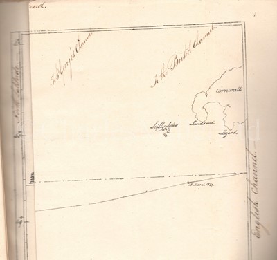 Lot 63 - A SHIP'S LOG FOR THE EAST INDIAMAN BERWICKSHIRE