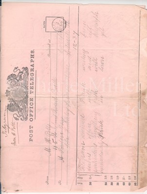 Lot 68 - A COLLECTION OF EPHEMERA PERTAINING TO THE LOSS OF THE S.S. DELAWARE OFF THE SCILLY ISLES, 1871