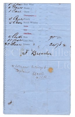Lot 68 - A COLLECTION OF EPHEMERA PERTAINING TO THE LOSS OF THE S.S. DELAWARE OFF THE SCILLY ISLES, 1871