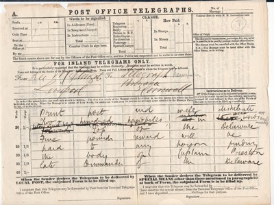 Lot 68 - A COLLECTION OF EPHEMERA PERTAINING TO THE LOSS OF THE S.S. DELAWARE OFF THE SCILLY ISLES, 1871