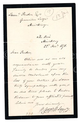 Lot 68 - A COLLECTION OF EPHEMERA PERTAINING TO THE LOSS OF THE S.S. DELAWARE OFF THE SCILLY ISLES, 1871