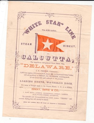 Lot 68 - A COLLECTION OF EPHEMERA PERTAINING TO THE LOSS OF THE S.S. DELAWARE OFF THE SCILLY ISLES, 1871