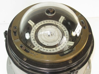 Lot 315 - A SECOND WORLD WAR GERMAN E-BOAT COMPASS BY C. PLATH, HAMBURG