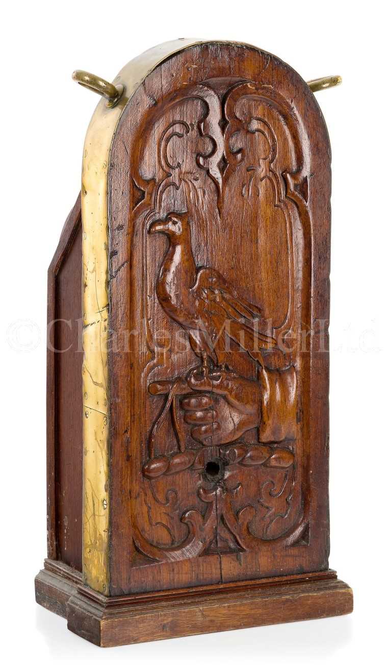 Lot 62 - AN HISTORICALLY INTERESTING STICK STAND MADE FROM THE GANGWAY BOARD RECOVERED FROM THE WRECK BERAR, 1896