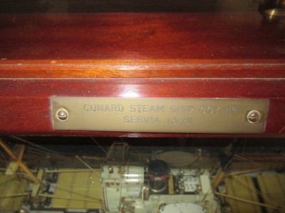 Lot 61 - A 1:48 SCALE STATIC DISPLAY MODEL OF THE CUNARD LINE’S S.S. SERVIA [1881]