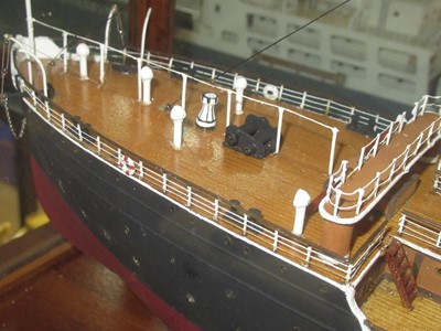 Lot 61 - A 1:48 SCALE STATIC DISPLAY MODEL OF THE CUNARD LINE’S S.S. SERVIA [1881]