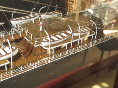 Lot 61 - A 1:48 SCALE STATIC DISPLAY MODEL OF THE CUNARD LINE’S S.S. SERVIA [1881]