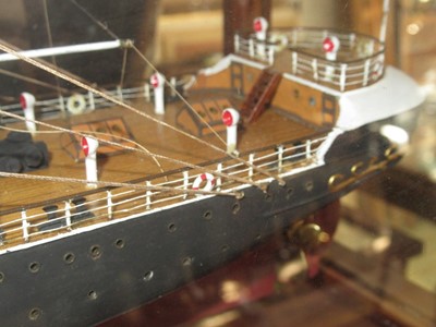 Lot 61 - A 1:48 SCALE STATIC DISPLAY MODEL OF THE CUNARD LINE’S S.S. SERVIA [1881]