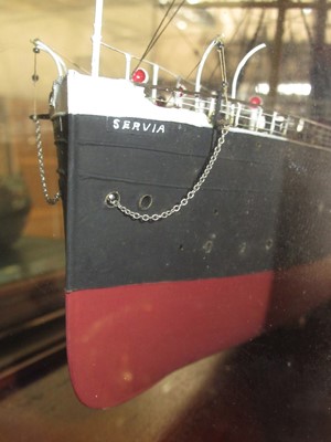 Lot 61 - A 1:48 SCALE STATIC DISPLAY MODEL OF THE CUNARD LINE’S S.S. SERVIA [1881]