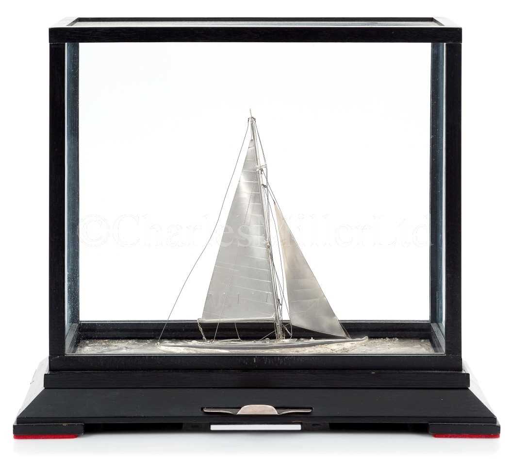 Lot 51 - THE ROYAL NAVAL CLUB & ROYAL ALBERT YACHT CLUB WESTMACOTT TROPHY, LATE ROYAL ALBERT YACHT CLUB ANNUAL CHALLENGE TROPHY CIRCA 1956