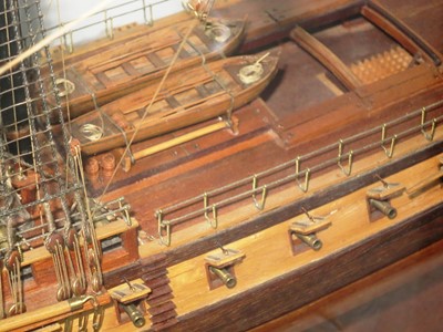 Lot 146 - A FINE 1:48 SCALE MODEL OF THE 44-GUN AMERICAN FRIGATE CONSTITUTION ("OLD IRONSIDES"), [1797]