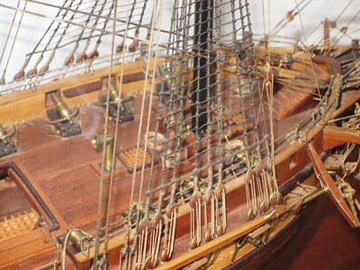 Lot 146 - A FINE 1:48 SCALE MODEL OF THE 44-GUN AMERICAN FRIGATE CONSTITUTION ("OLD IRONSIDES"), [1797]