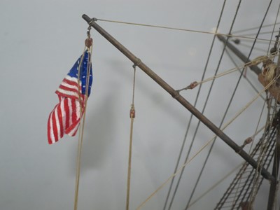 Lot 146 - A FINE 1:48 SCALE MODEL OF THE 44-GUN AMERICAN FRIGATE CONSTITUTION ("OLD IRONSIDES"), [1797]