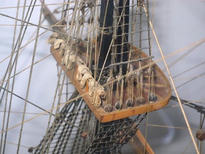 Lot 146 - A FINE 1:48 SCALE MODEL OF THE 44-GUN AMERICAN FRIGATE CONSTITUTION ("OLD IRONSIDES"), [1797]