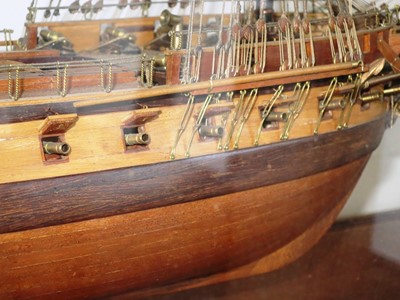 Lot 146 - A FINE 1:48 SCALE MODEL OF THE 44-GUN AMERICAN FRIGATE CONSTITUTION ("OLD IRONSIDES"), [1797]