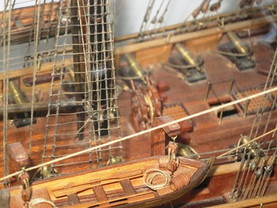 Lot 146 - A FINE 1:48 SCALE MODEL OF THE 44-GUN AMERICAN FRIGATE CONSTITUTION ("OLD IRONSIDES"), [1797]