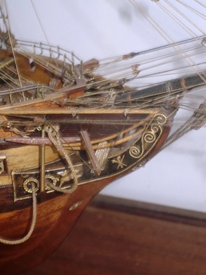 Lot 146 - A FINE 1:48 SCALE MODEL OF THE 44-GUN AMERICAN FRIGATE CONSTITUTION ("OLD IRONSIDES"), [1797]