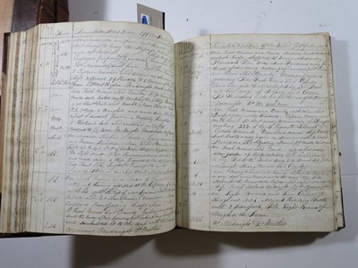 Lot 111 - ROBERT CHARLES MALDEN'S MIDSHIPMAN'S LOG BOOKS, 1809-1816